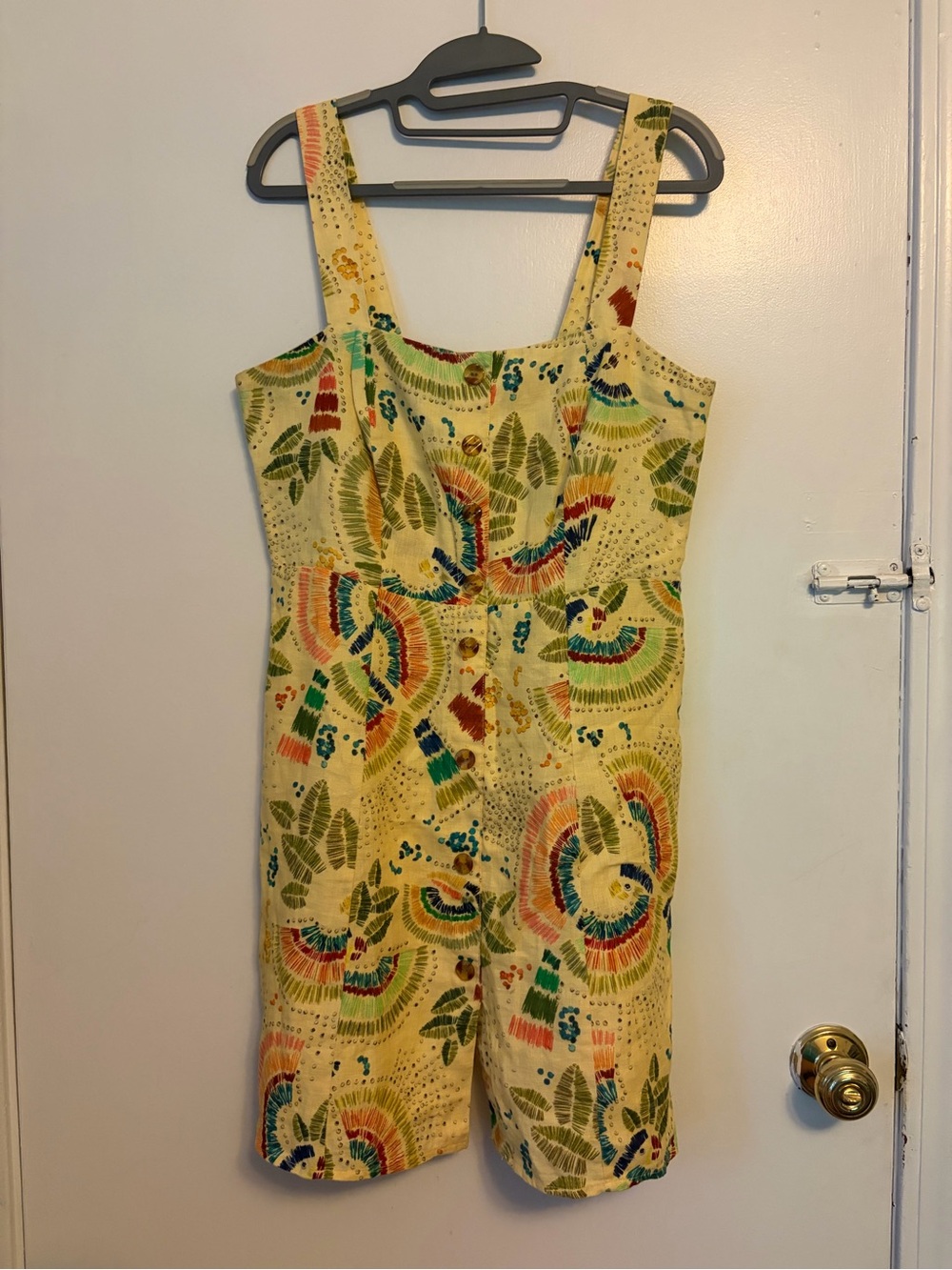 Farm Rio Colorful Birds Linen Mini dress - Picture 2 of 7